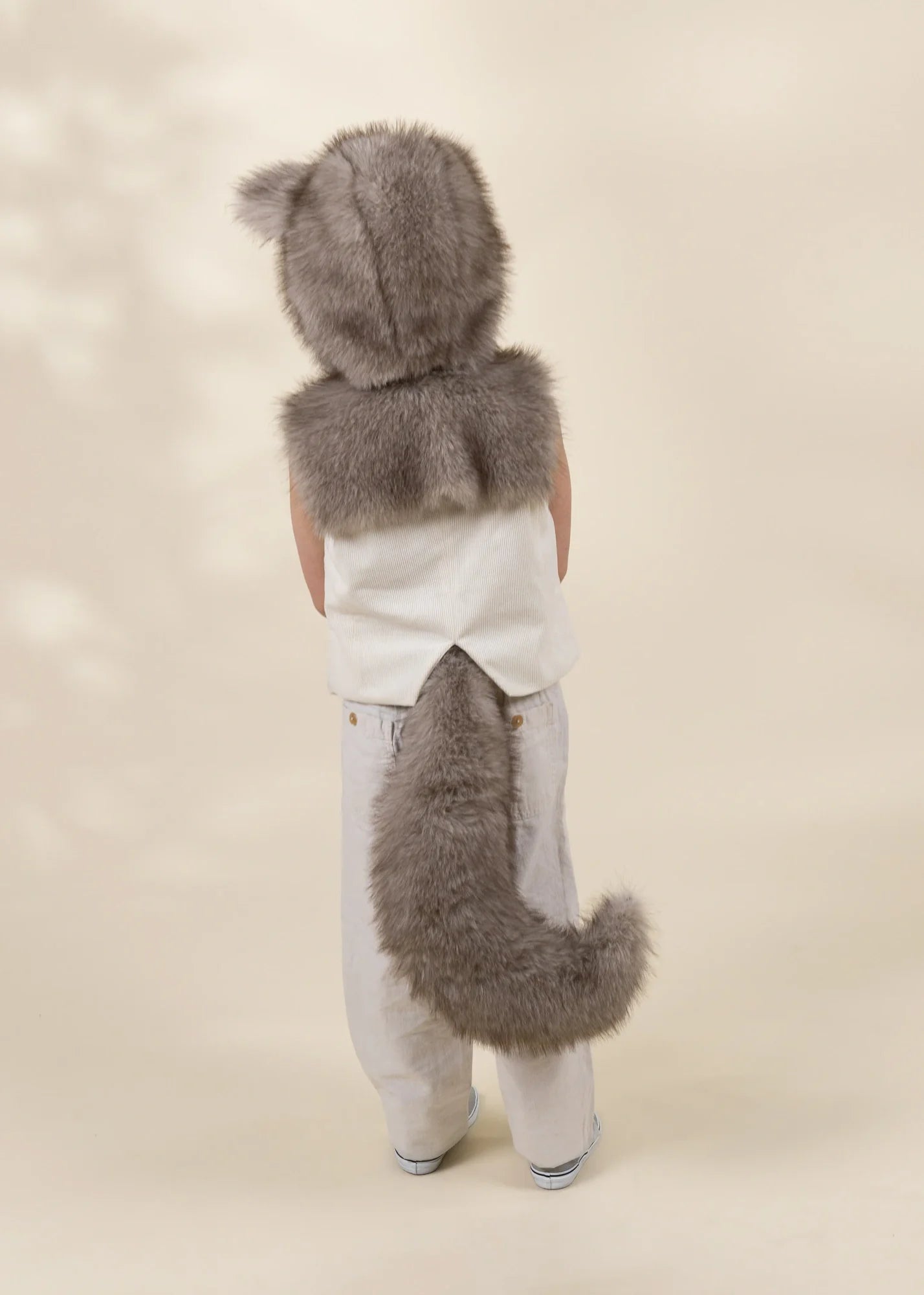 Coco Village Wolf Fur Hat & Tail Set