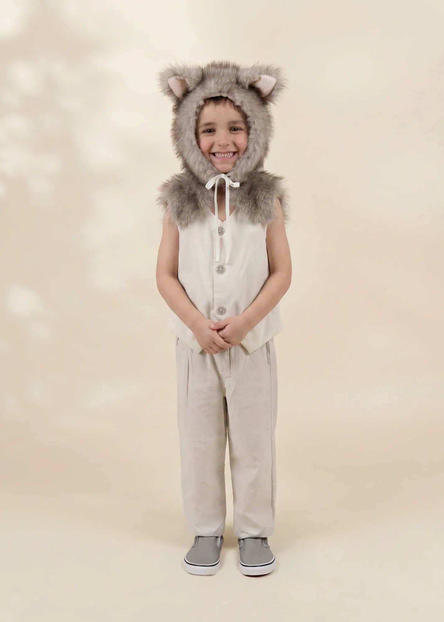 Coco Village Wolf Fur Hat & Tail Set