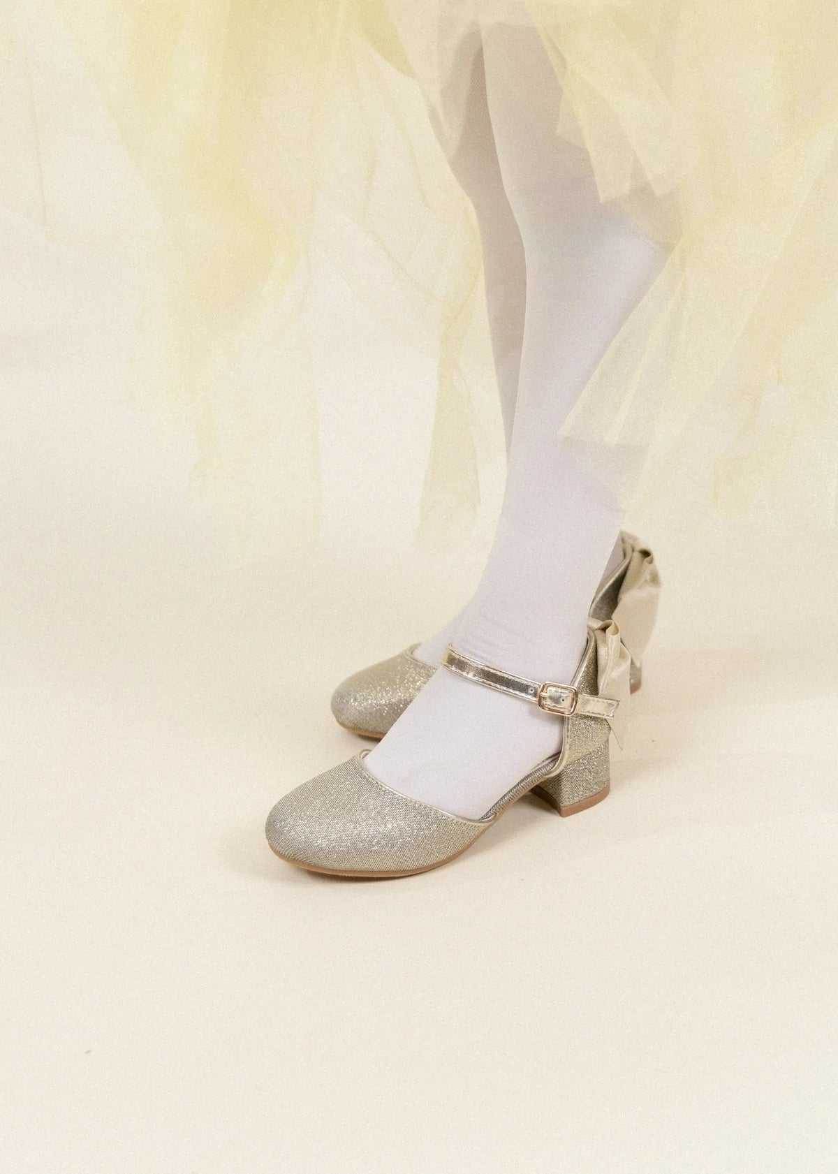 Coco Village Light Gold Mary Jane Heel Shoe
