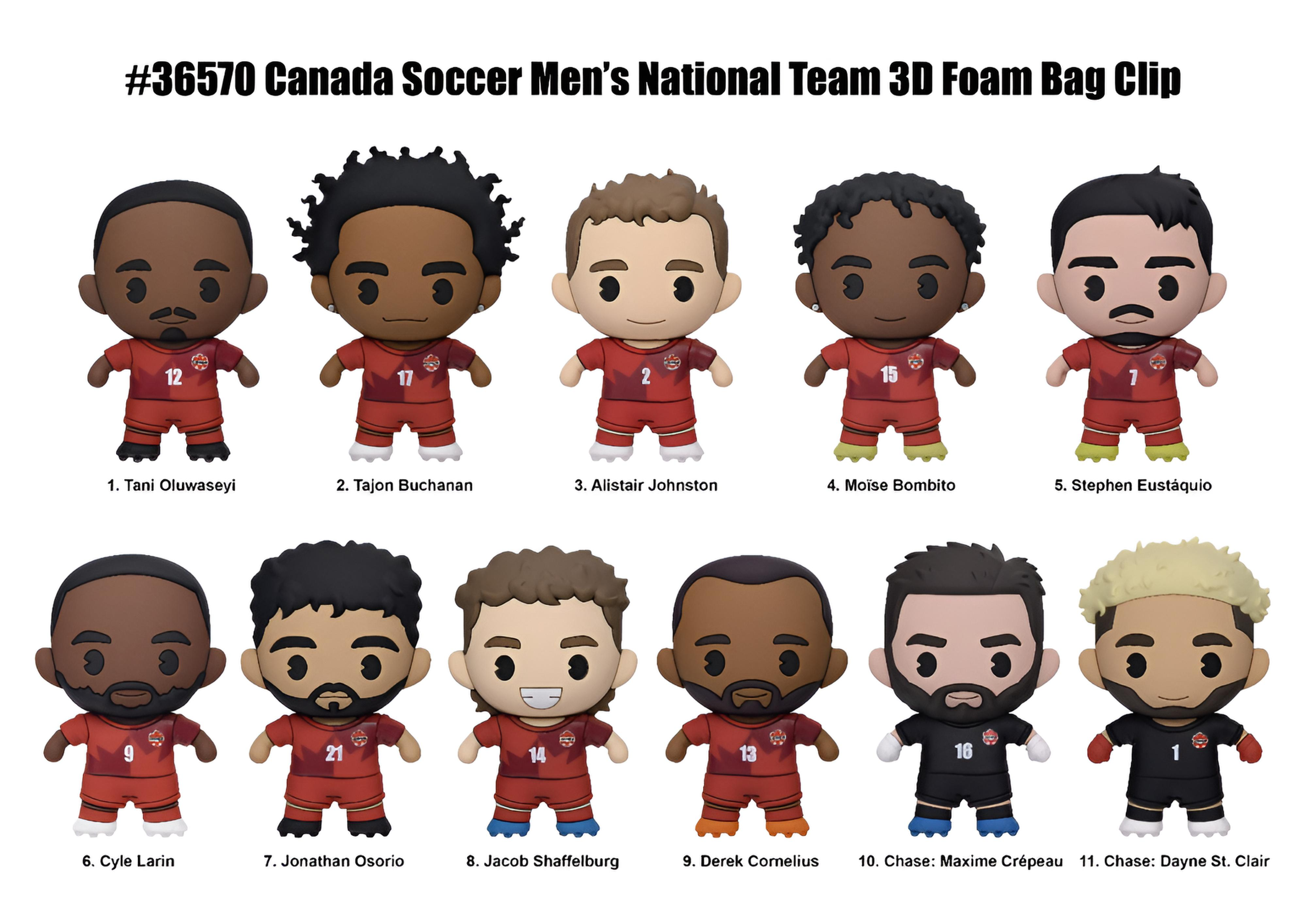 2026 Team Canada World Cup 3D Foam Bag Clip