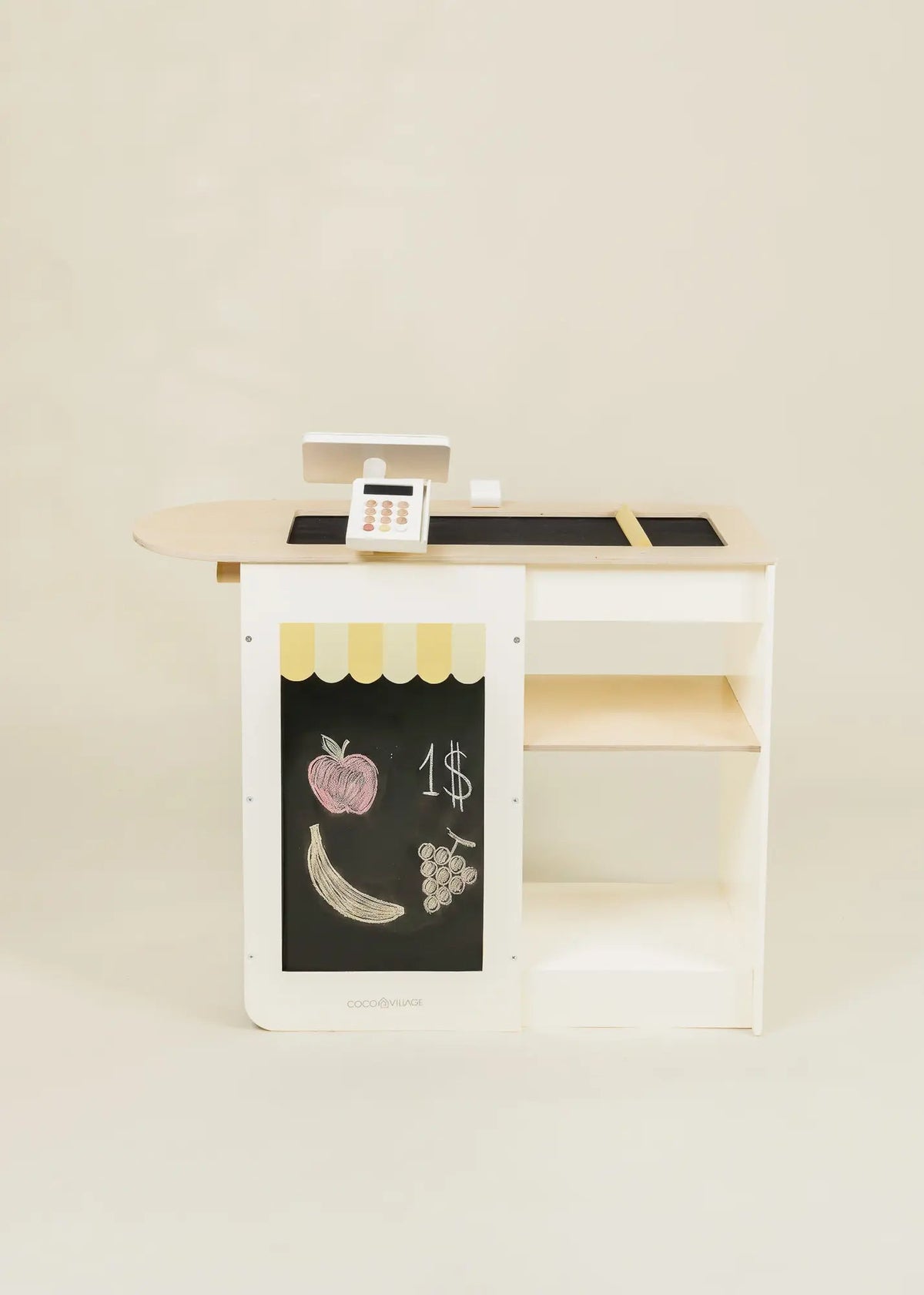 Coco Village Wooden Play Cash Register Counter