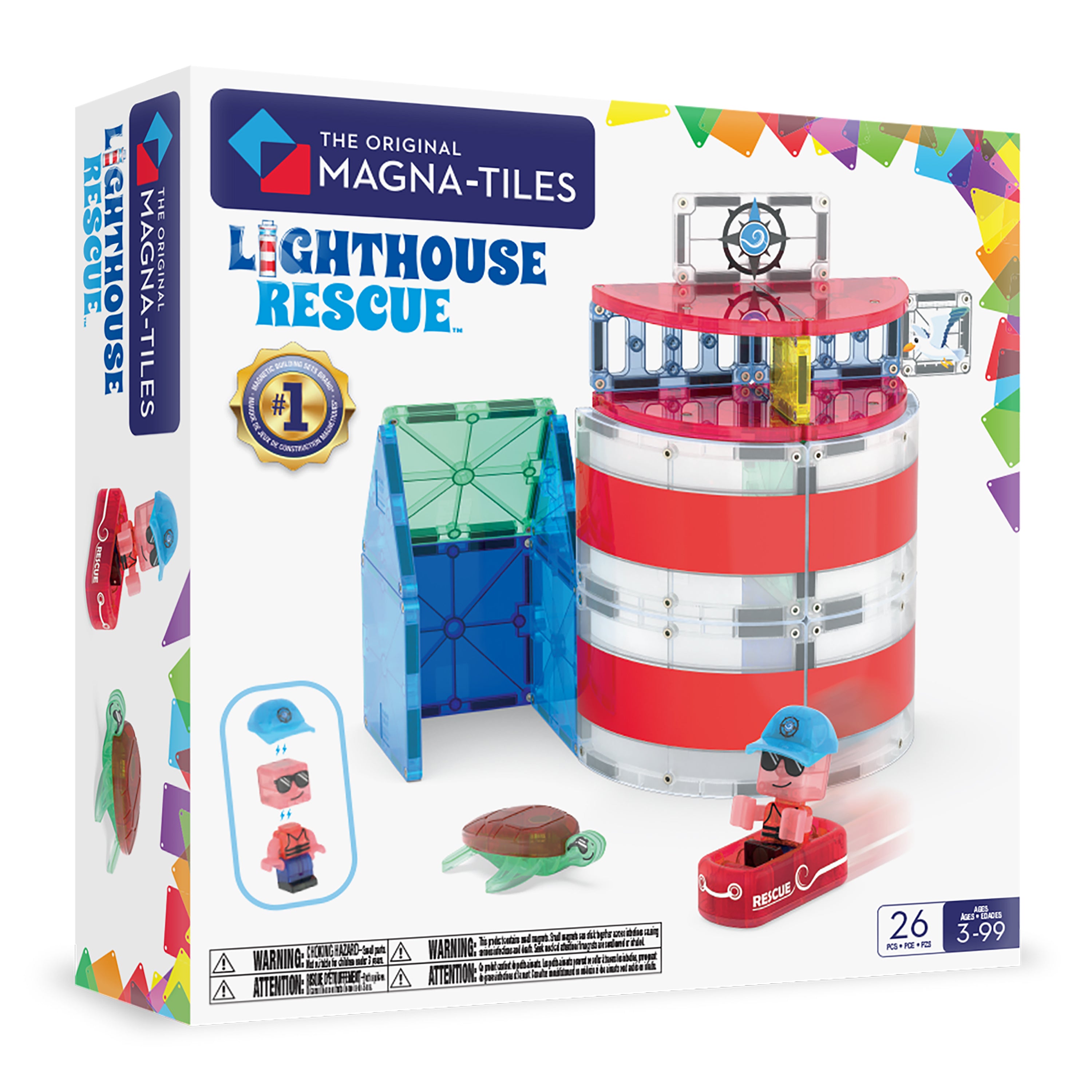 The Original MAGNA-TILES® Lighthouse Rescue 26-Piece