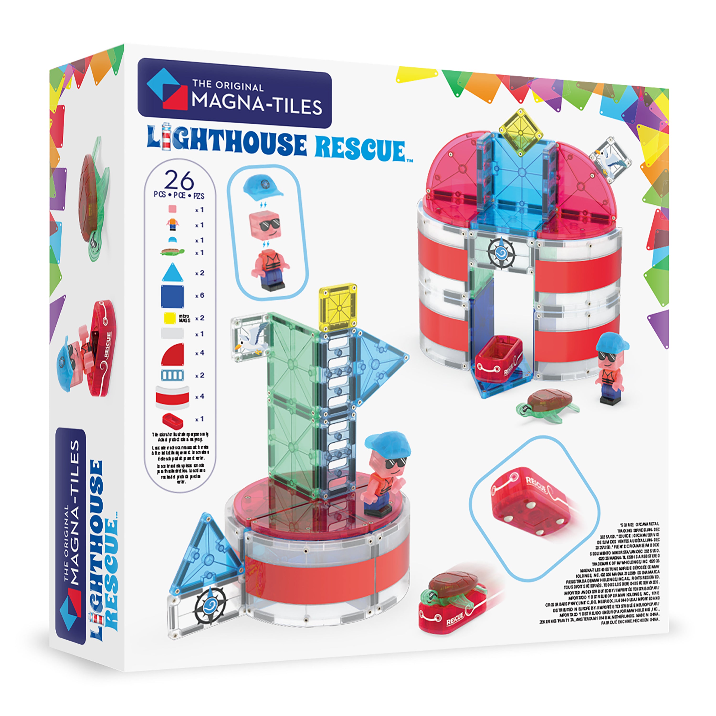 The Original MAGNA-TILES® Lighthouse Rescue 26-Piece