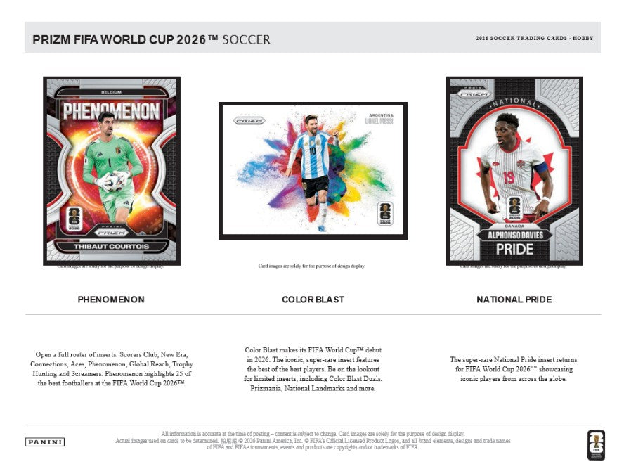 2026 PANINI PRIZM WORLD CUP SOCCER COLLECTORS BOX