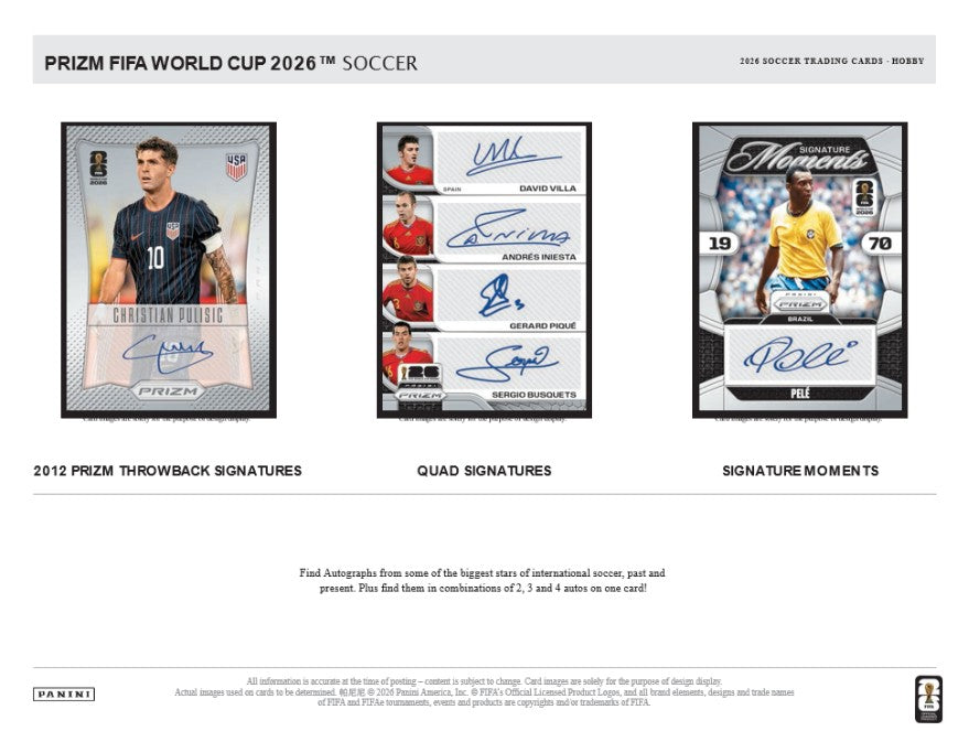2026 PANINI PRIZM WORLD CUP SOCCER COLLECTORS BOX