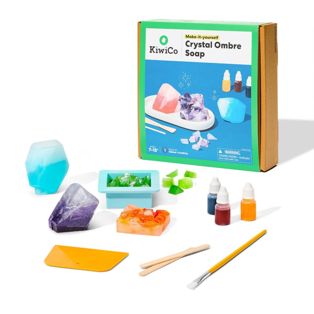 KiwiCo-Crystal Ombre Soap Making
