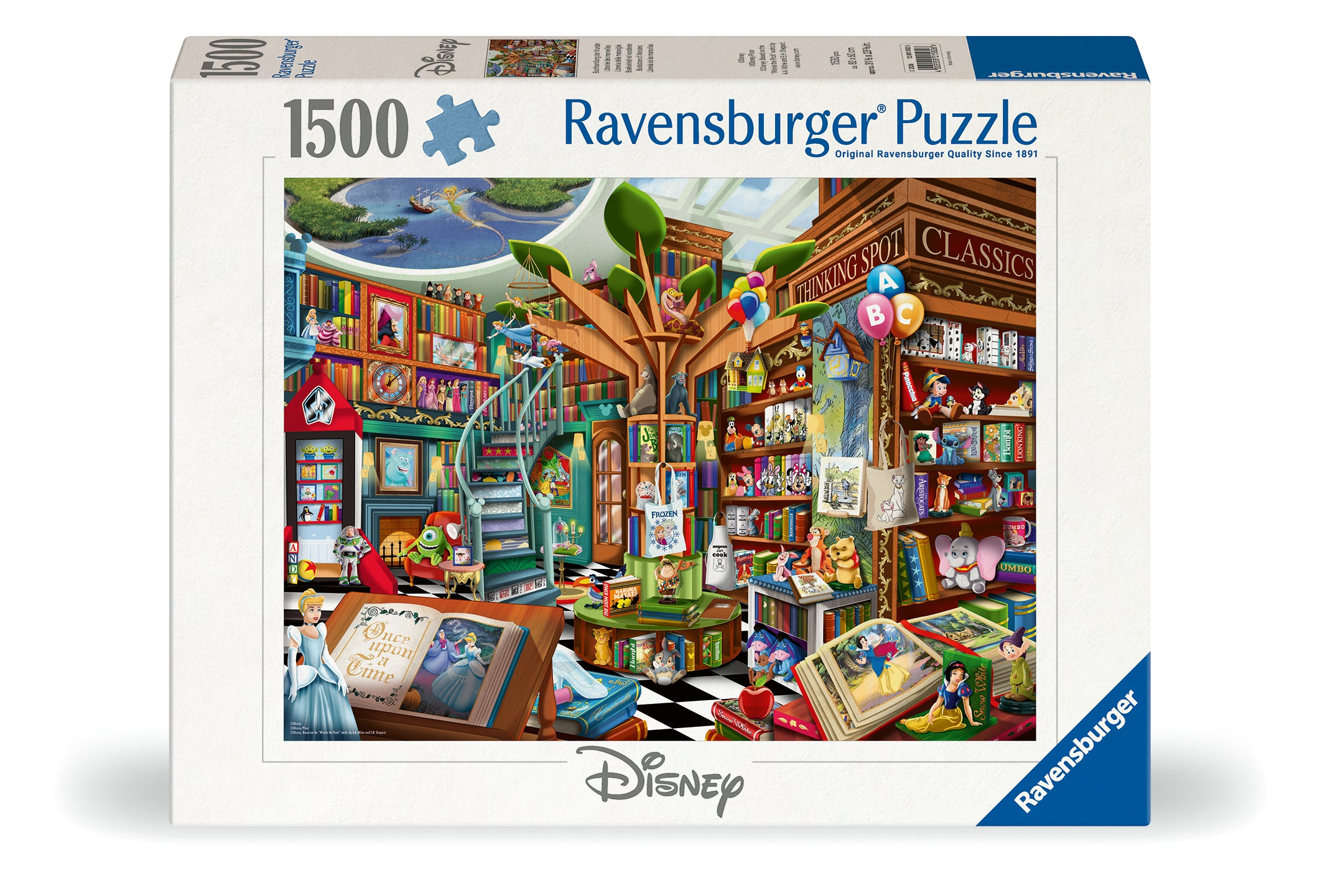Ravensburger Magical Disney Bookshop 1500 Pc Puzzle