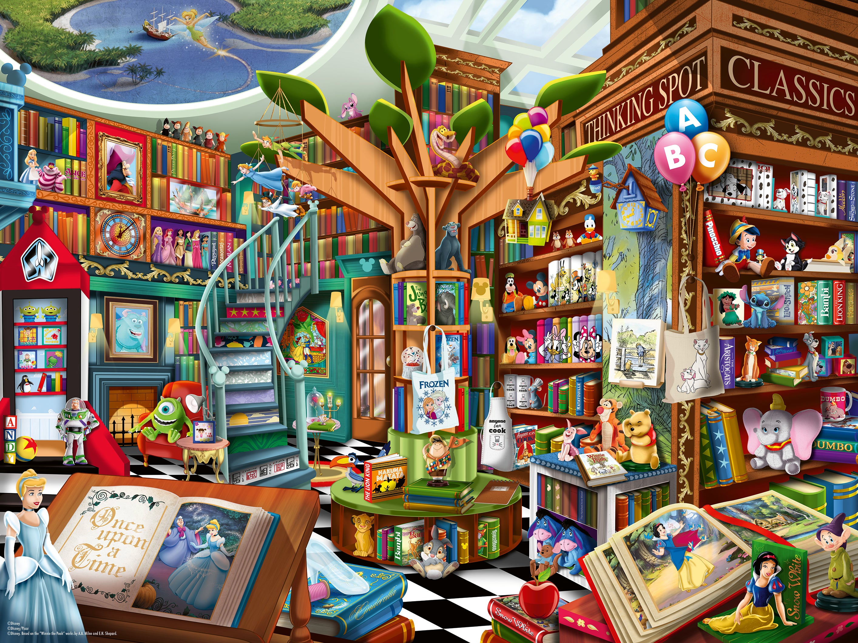 Ravensburger Magical Disney Bookshop 1500 Pc Puzzle
