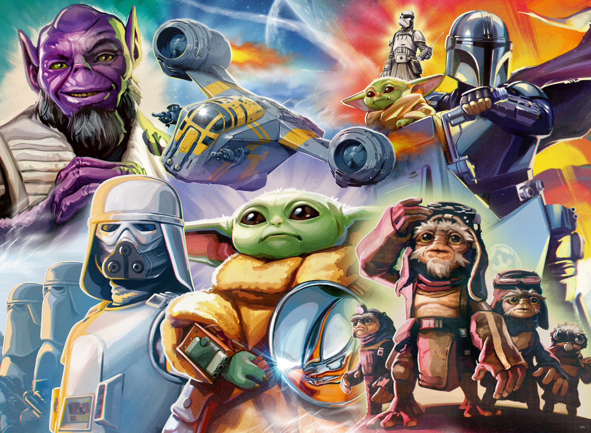 Ravensburger The Mandalorian and Grogu 500 Pc Puzzle