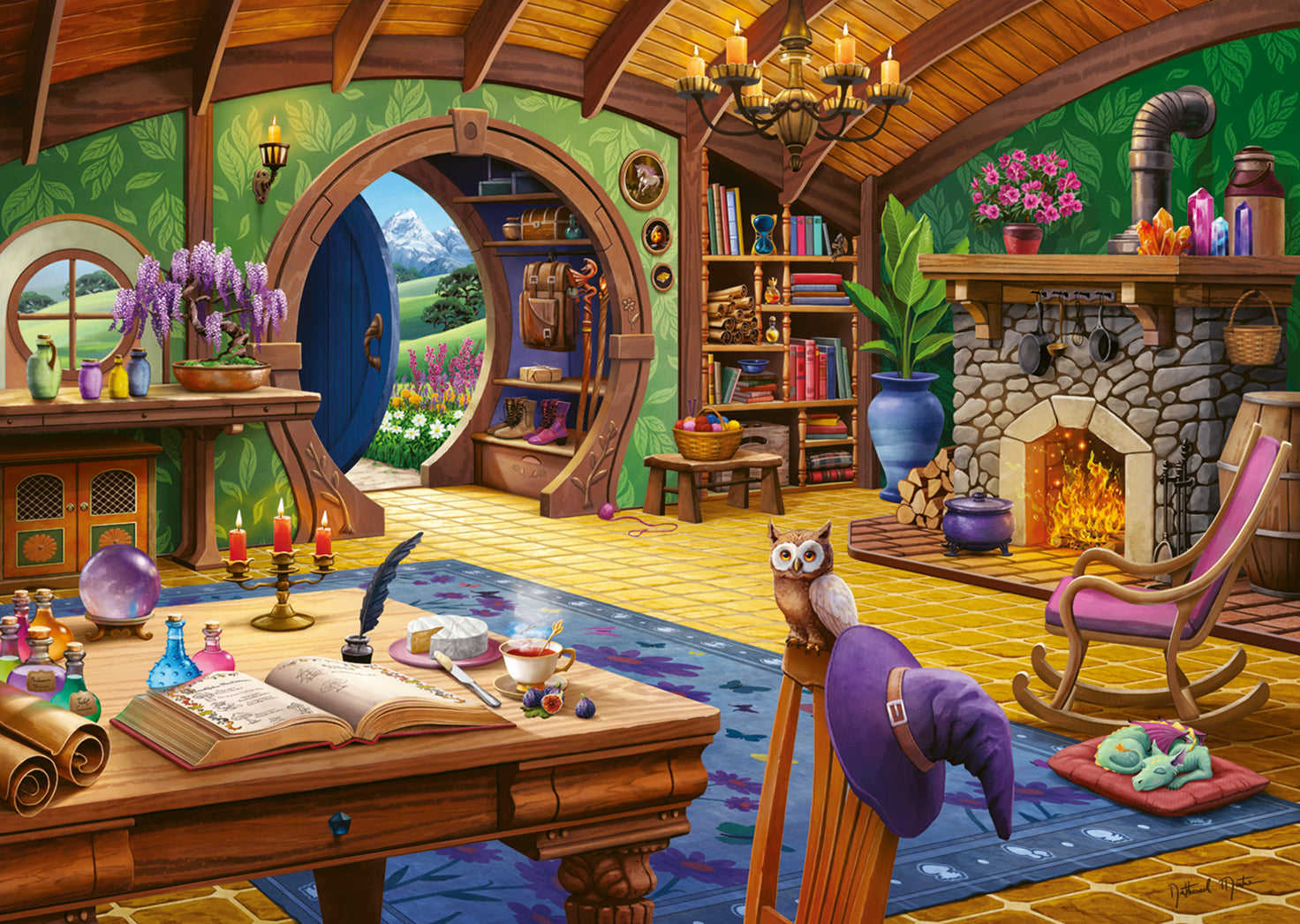 Ravensburger Charmed Cottage 1000 Pc Puzzle