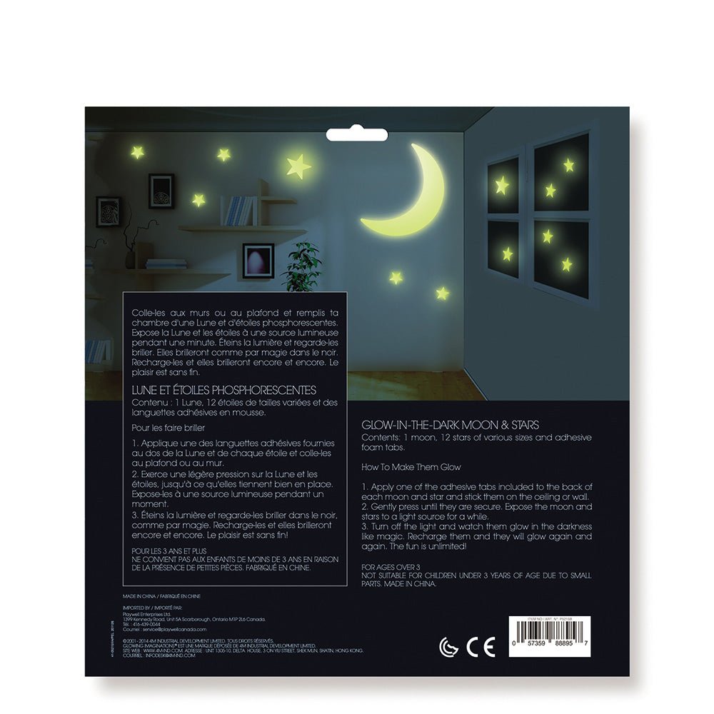 4M Glow - In - The - Dark Moon & Stars - Mastermind Toys___234743
