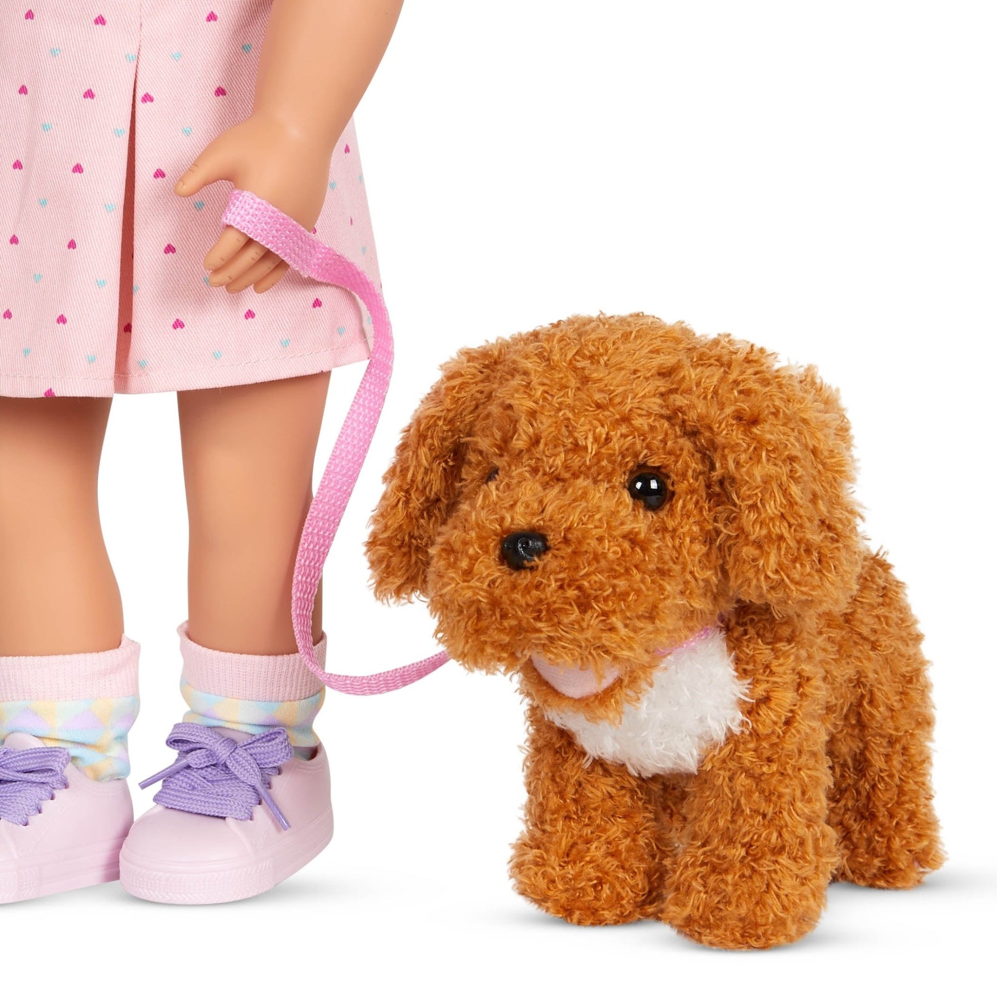 6" Standing Poodle Plush Pup with Carrier - Mastermind Toys___247313