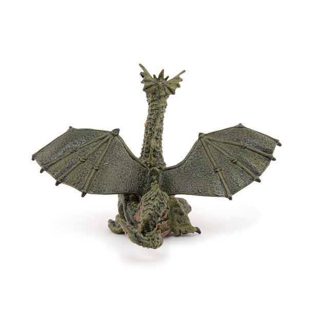 Papo Green Winged Dragon with Flame