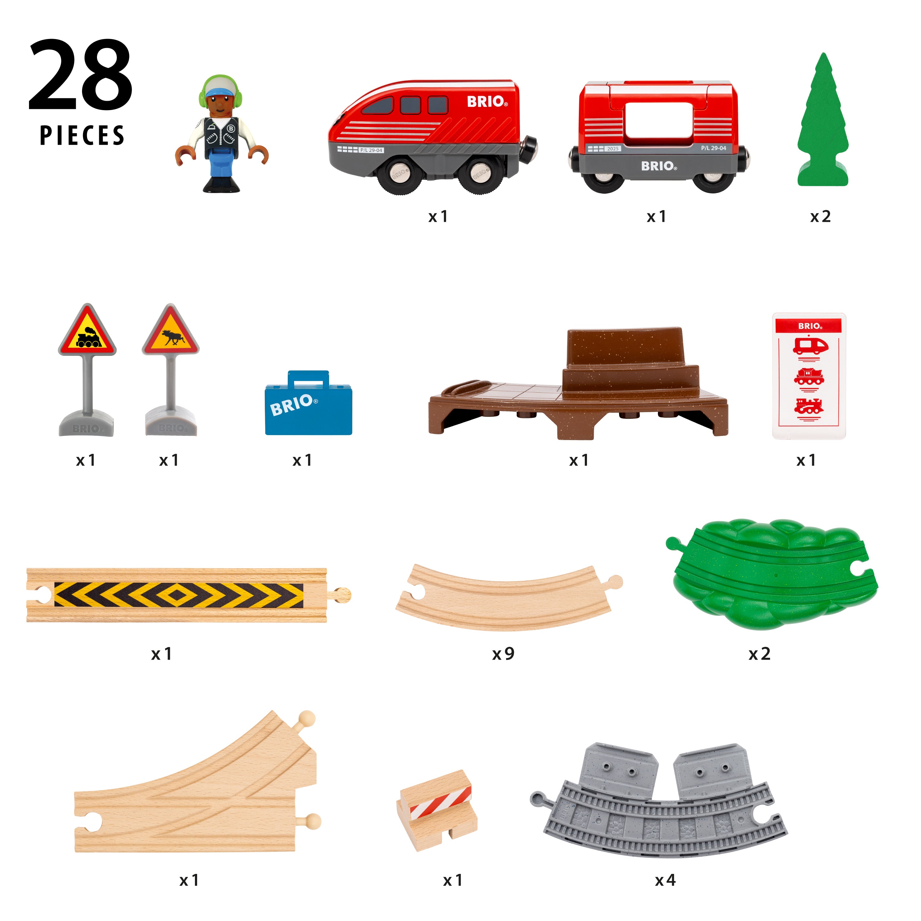 Brio Pull Back Train Set