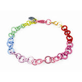 CHARM IT! Rainbow Chain Charm Bracelet
