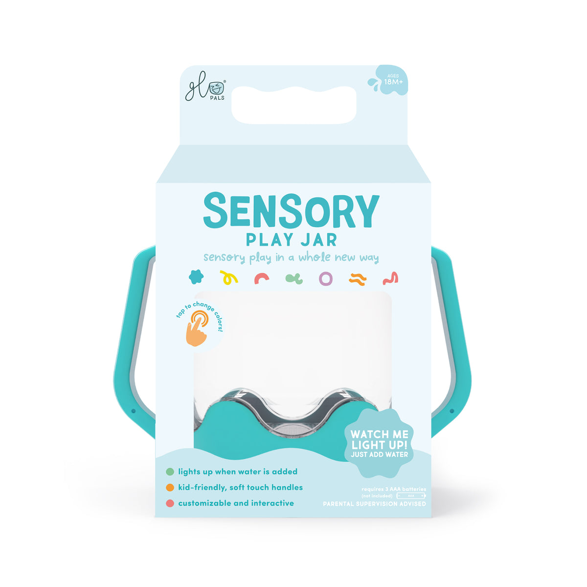 Glo Pals - Sensory Jar - Surfs Up - Blue