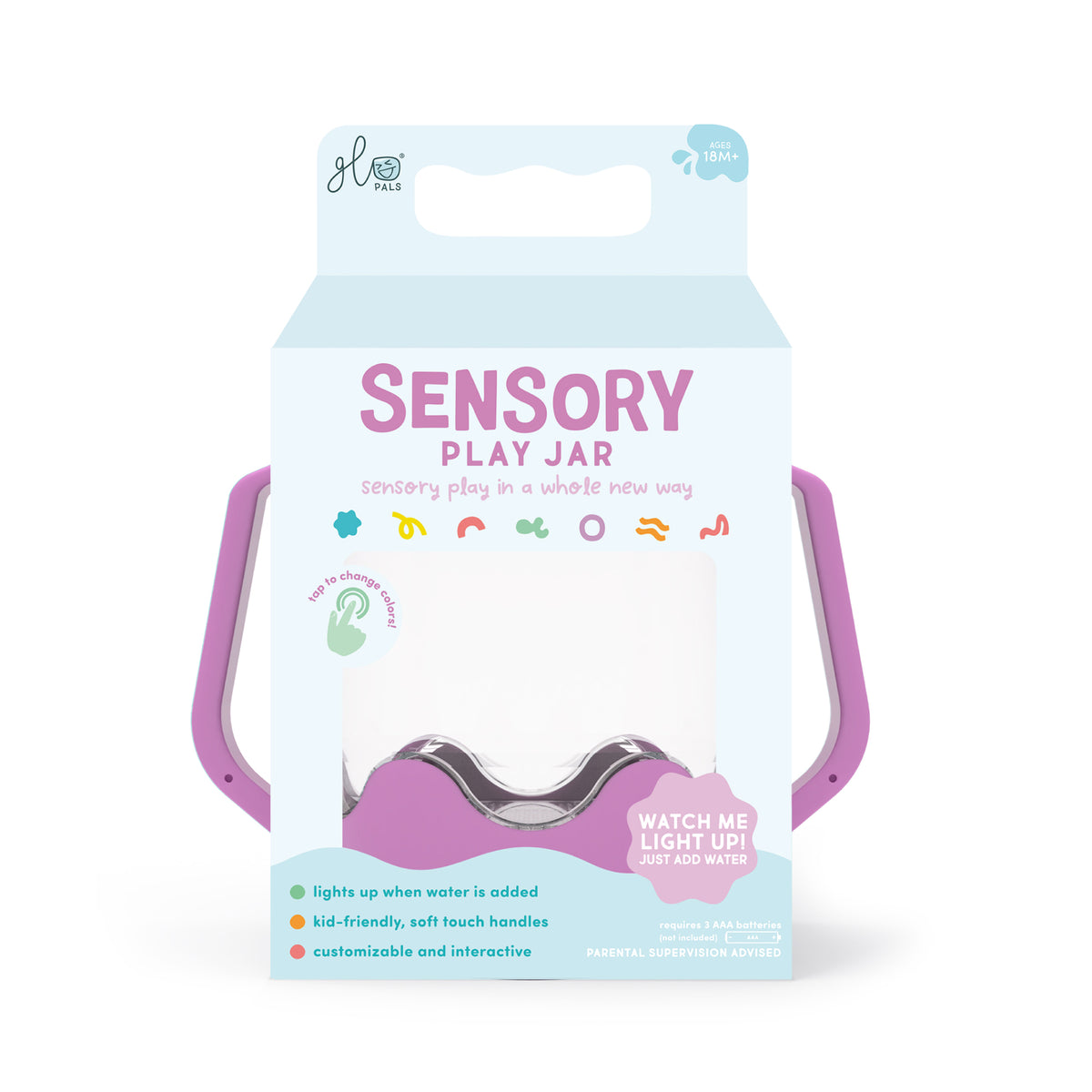 Glo Pals Sensory Jar - Bubblegum Pink