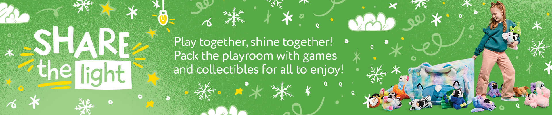 Mastermind Toys - Share the Light - Play together, shine together! Pack the playroom with games and collectibles for all to enjoy!