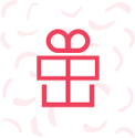 Gift box icon. 