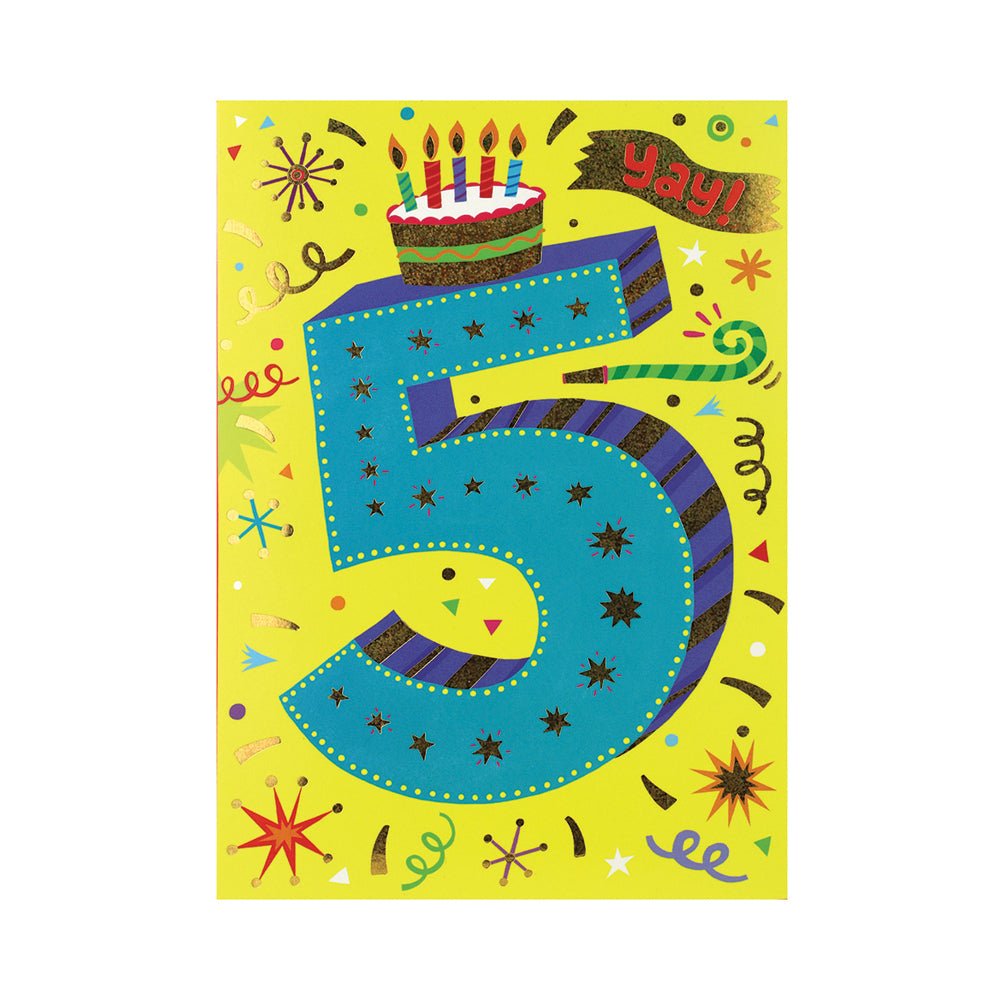 Age 5 Lettering Card – Mastermind Toys