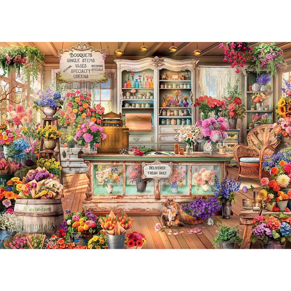 All Seasons Flower Shop 1000 Pc Puzzle - Mastermind Toys___244644