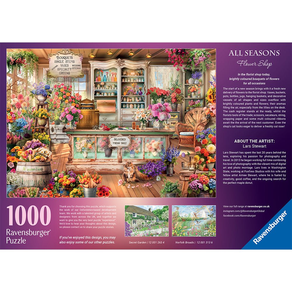 All Seasons Flower Shop 1000 Pc Puzzle - Mastermind Toys___244644