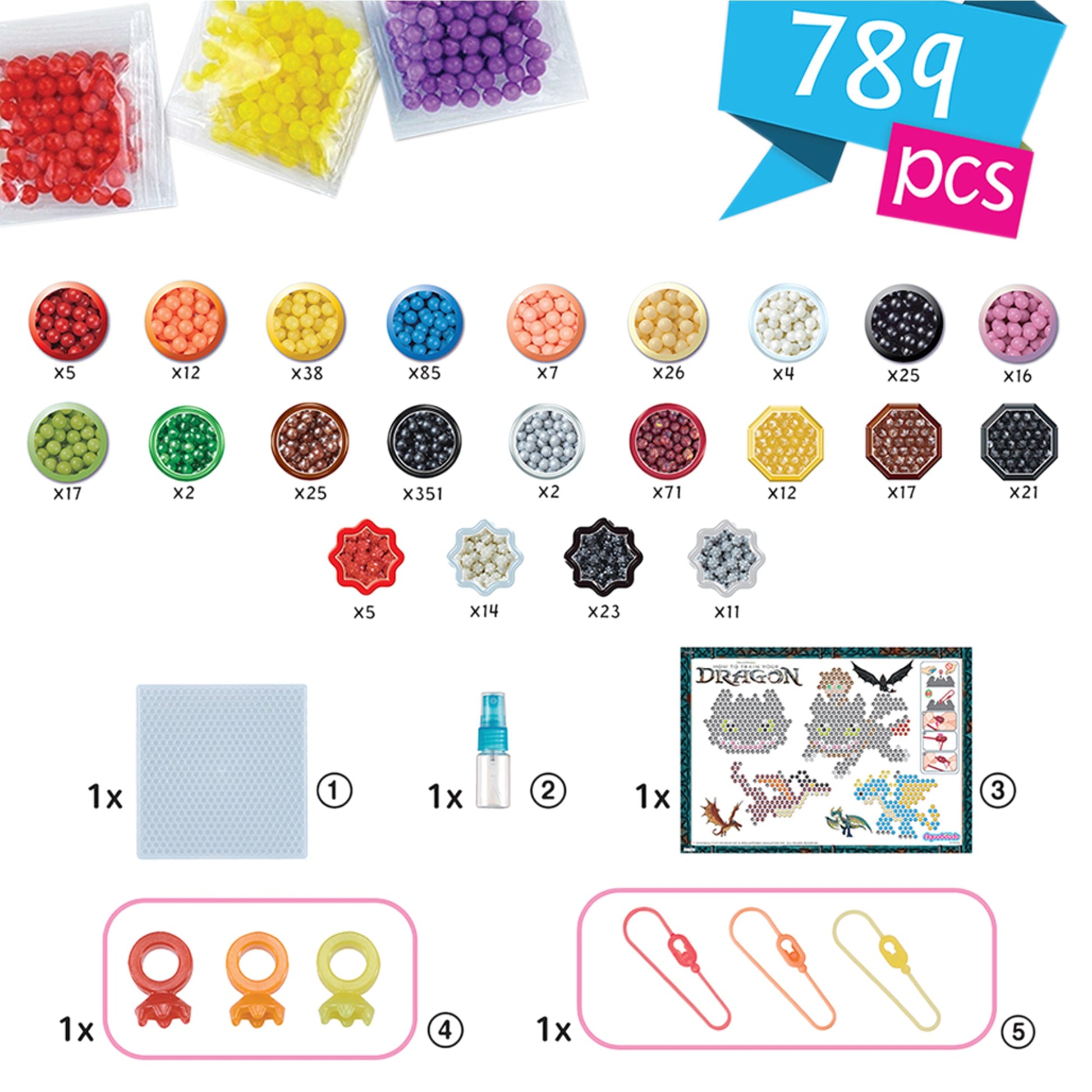 Aquabeads Dragons Keychain Craft Kit - Mastermind Toys___249210