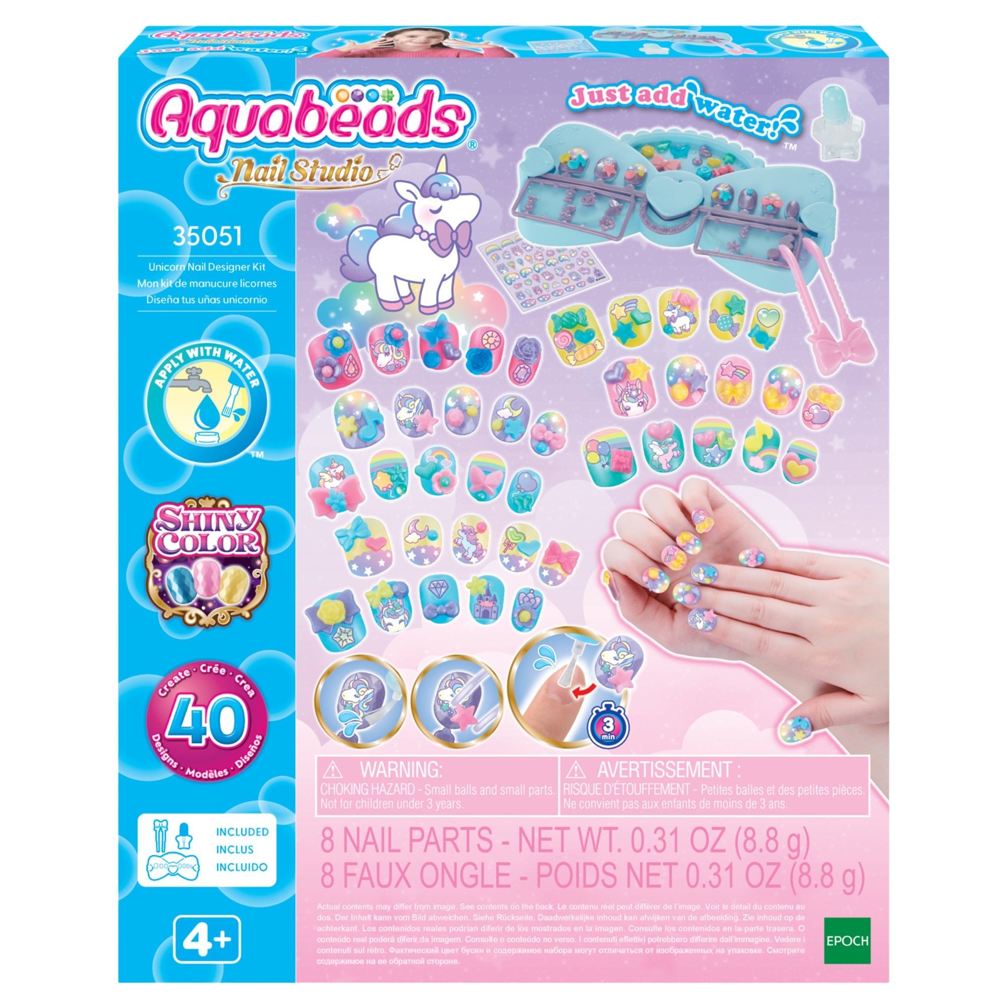 AquaNails Unicorn Designer Nail Kit - Mastermind Toys___249209