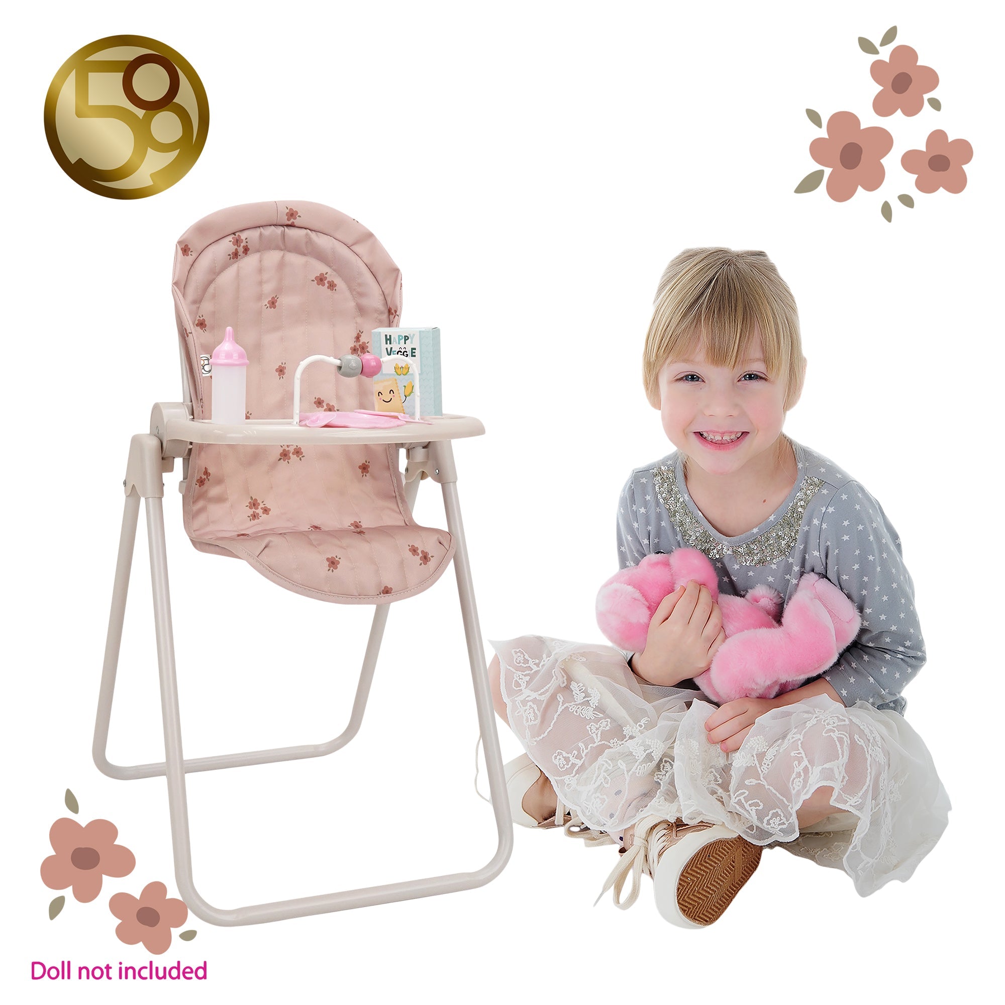 Ballet Flora 8 Piece Doll Pram and Feed Set - Mastermind Toys___245164