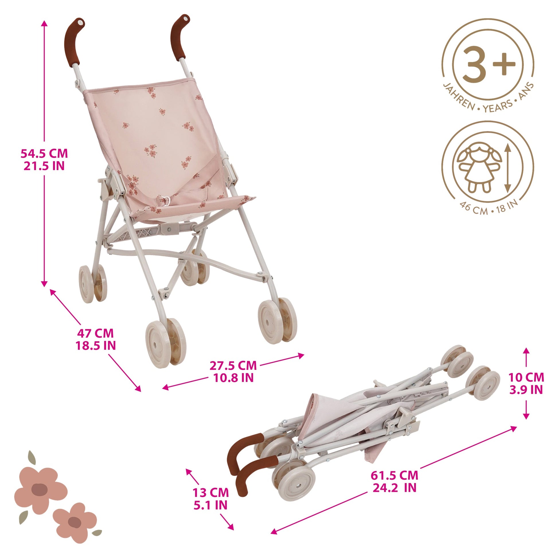 Ballet Flora Doll Umbrella Stroller - Mastermind Toys___245162