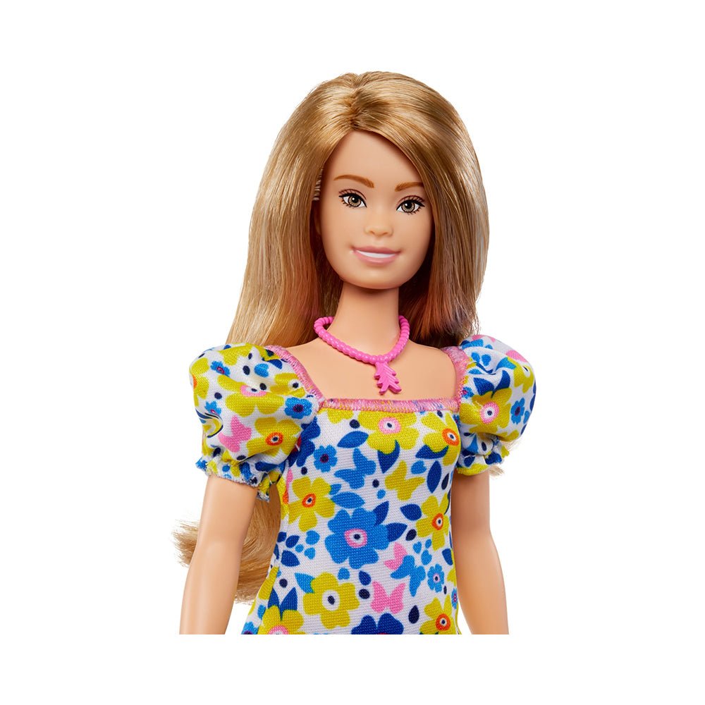 Barbie Fashionistas Doll #208 in Yellow Blue Floral Dress - Mastermind Toys___231177