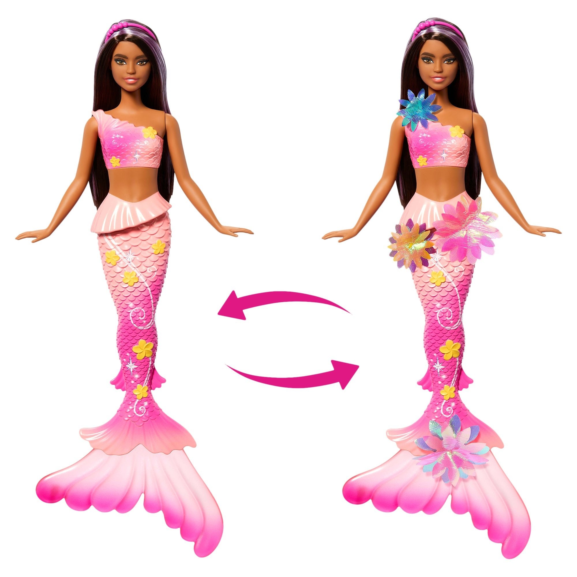 Barbie Flower Magic Mermaid Brunette Doll - Mastermind Toys___247884