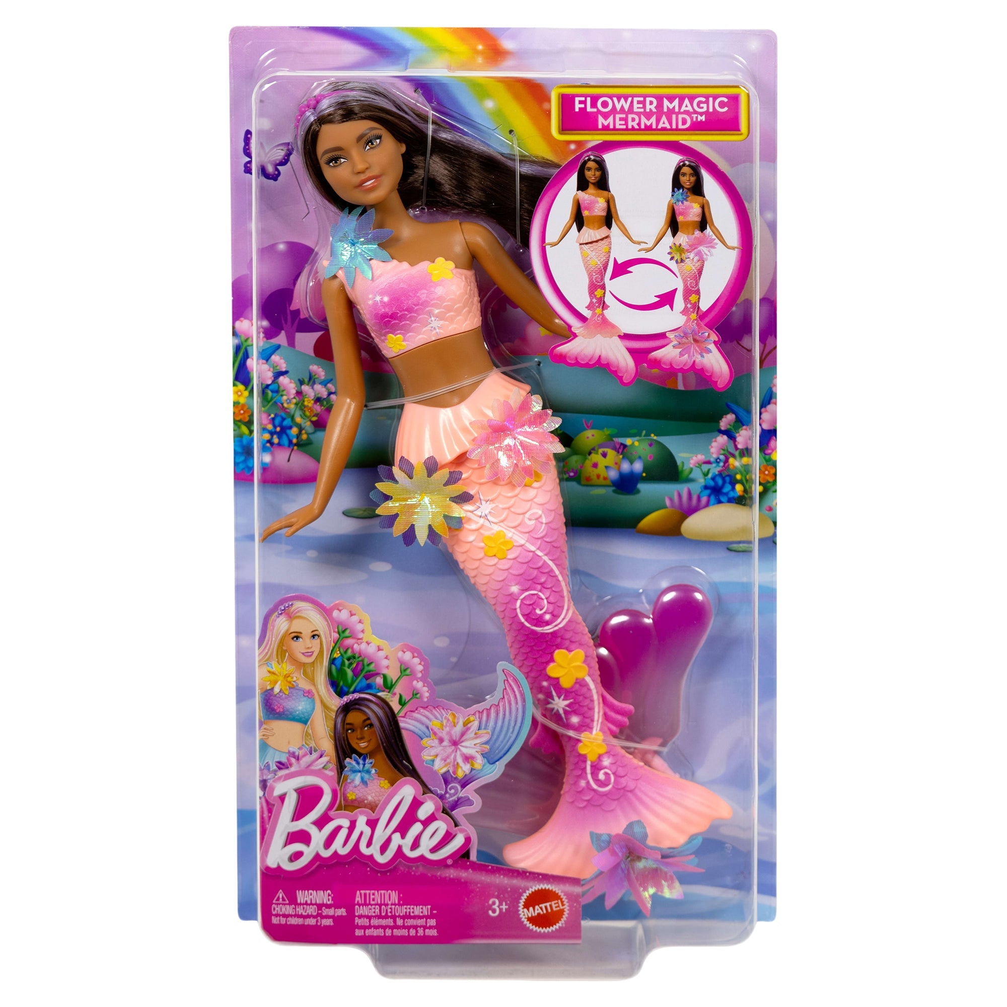 Barbie Flower Magic Mermaid Brunette Doll - Mastermind Toys___247884