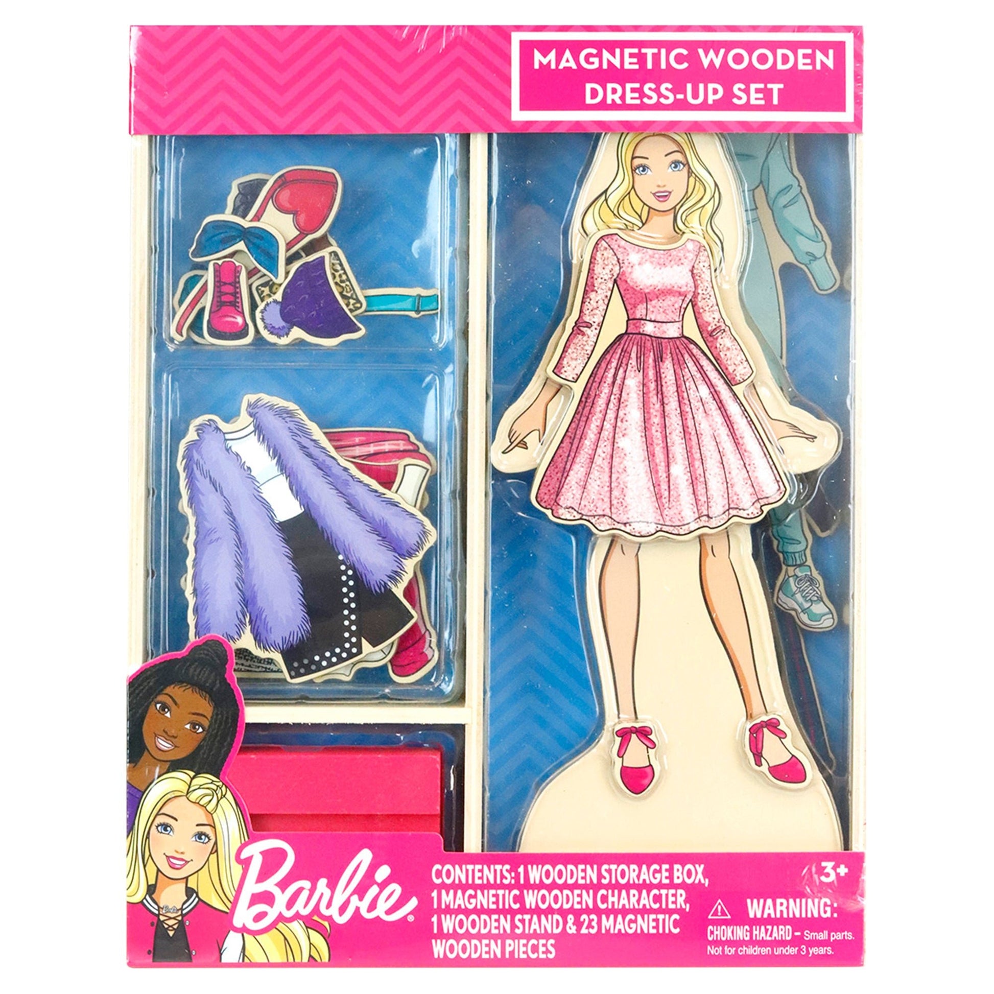 Barbie Magnetic Wooden Dress Up - PDQ - Mastermind Toys___248999