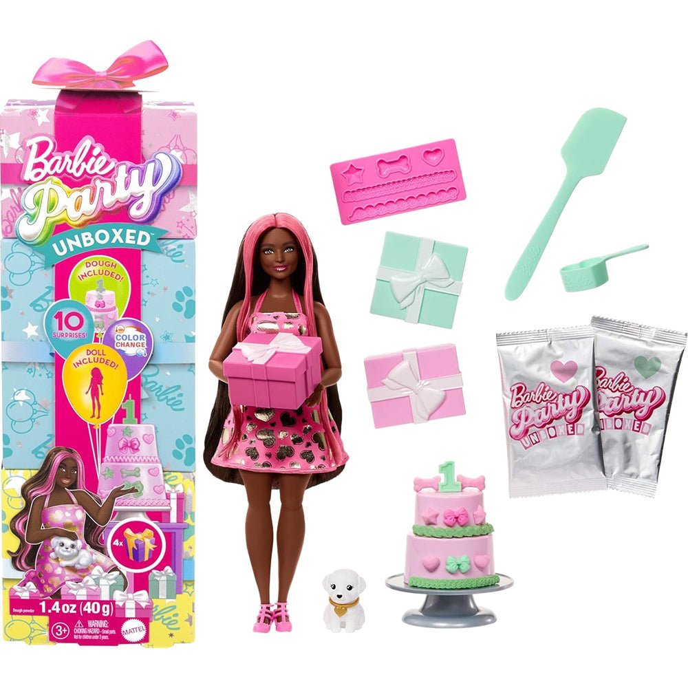 Barbie Party Unboxed Doll and Accessories - Mastermind Toys___244735