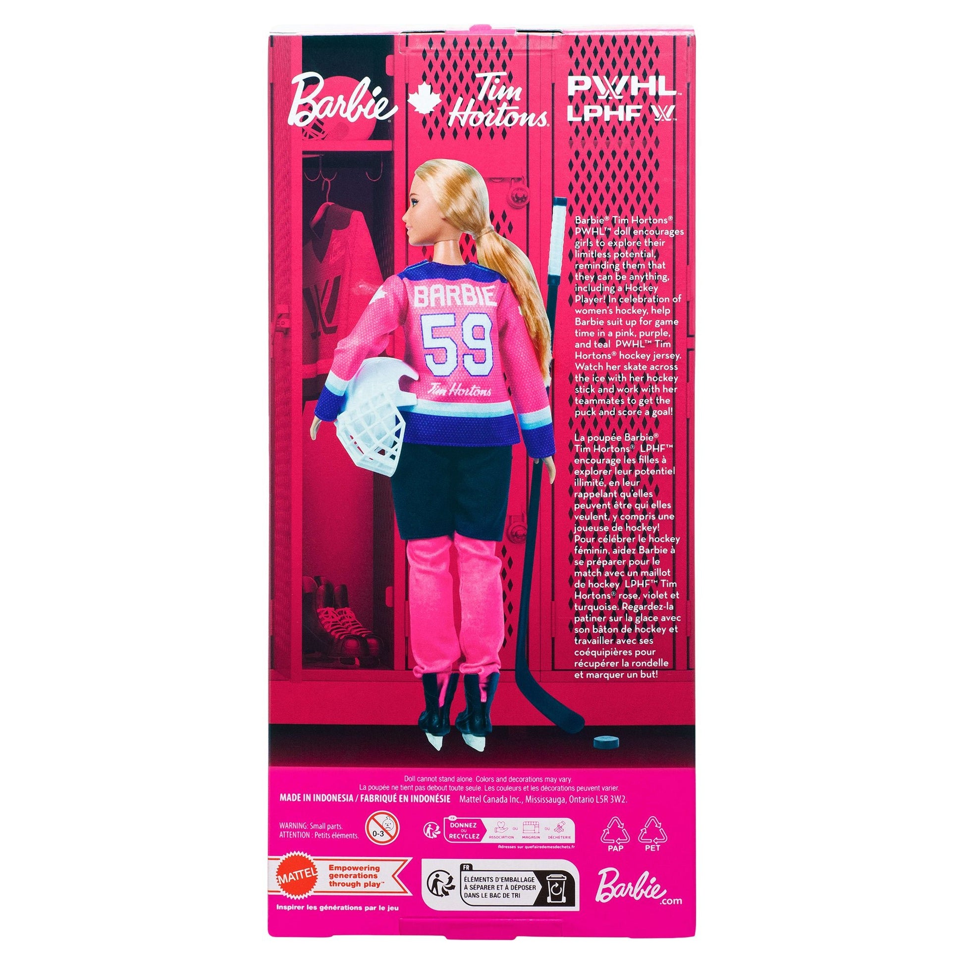 Barbie Tim Hortons PWHL Hockey Doll - Blonde Hair - Mastermind Toys___247886