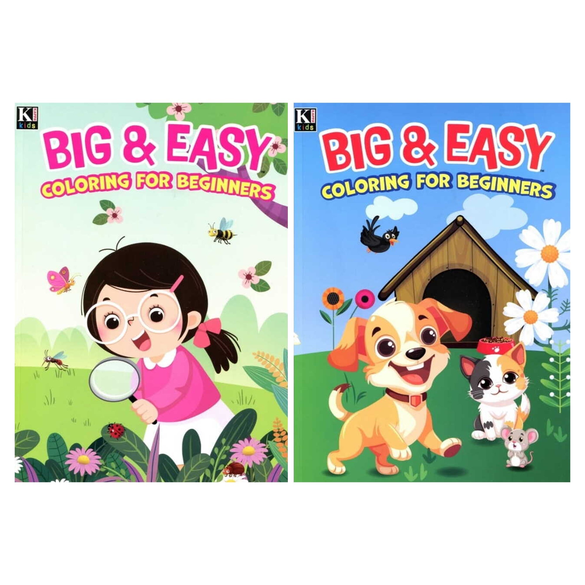 Big And Easy Colouring Books - 2 Asst. - Mastermind Toys___248754