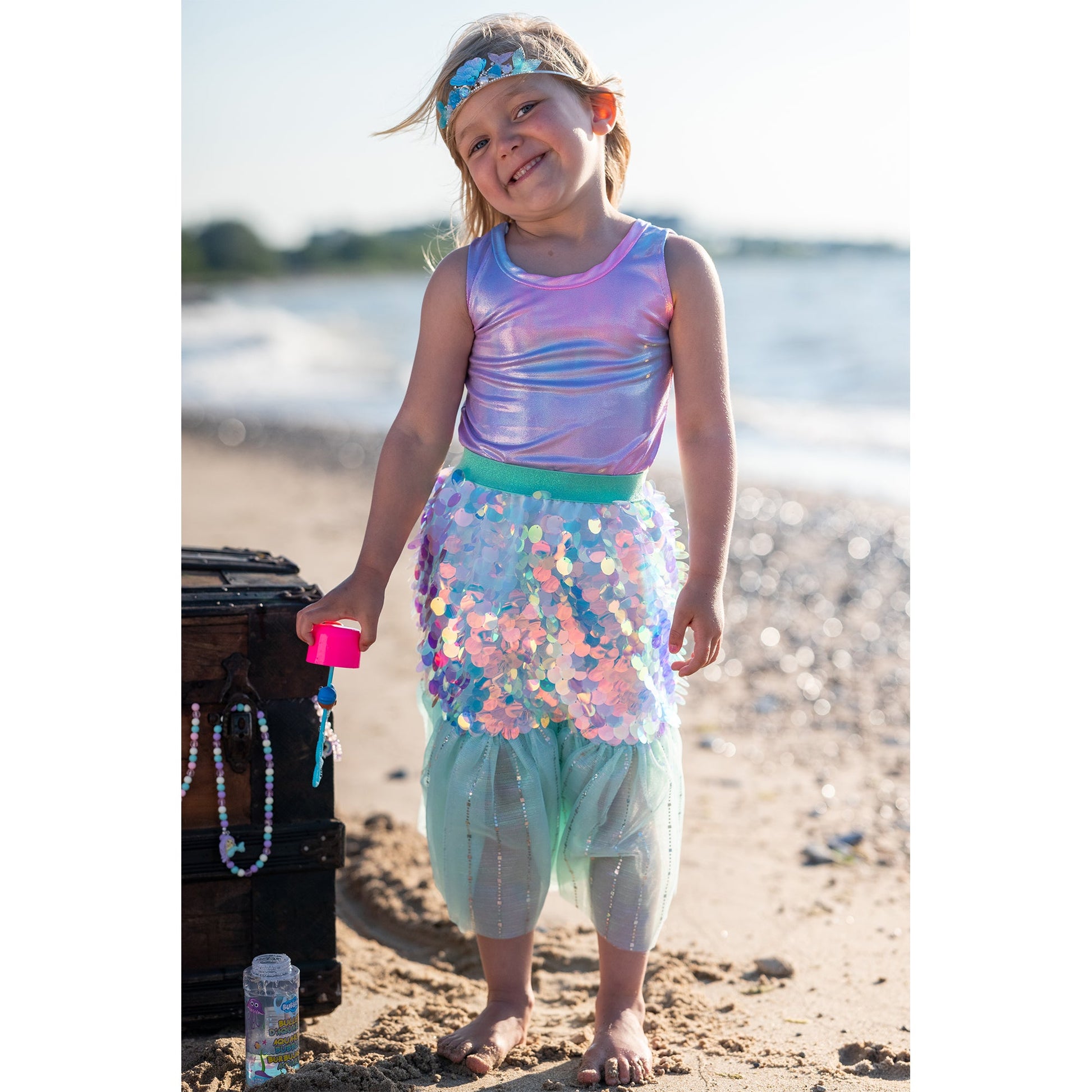 Bling Bling Mermaid Skirt & Hairclip Set Mint - Mastermind Toys___245102