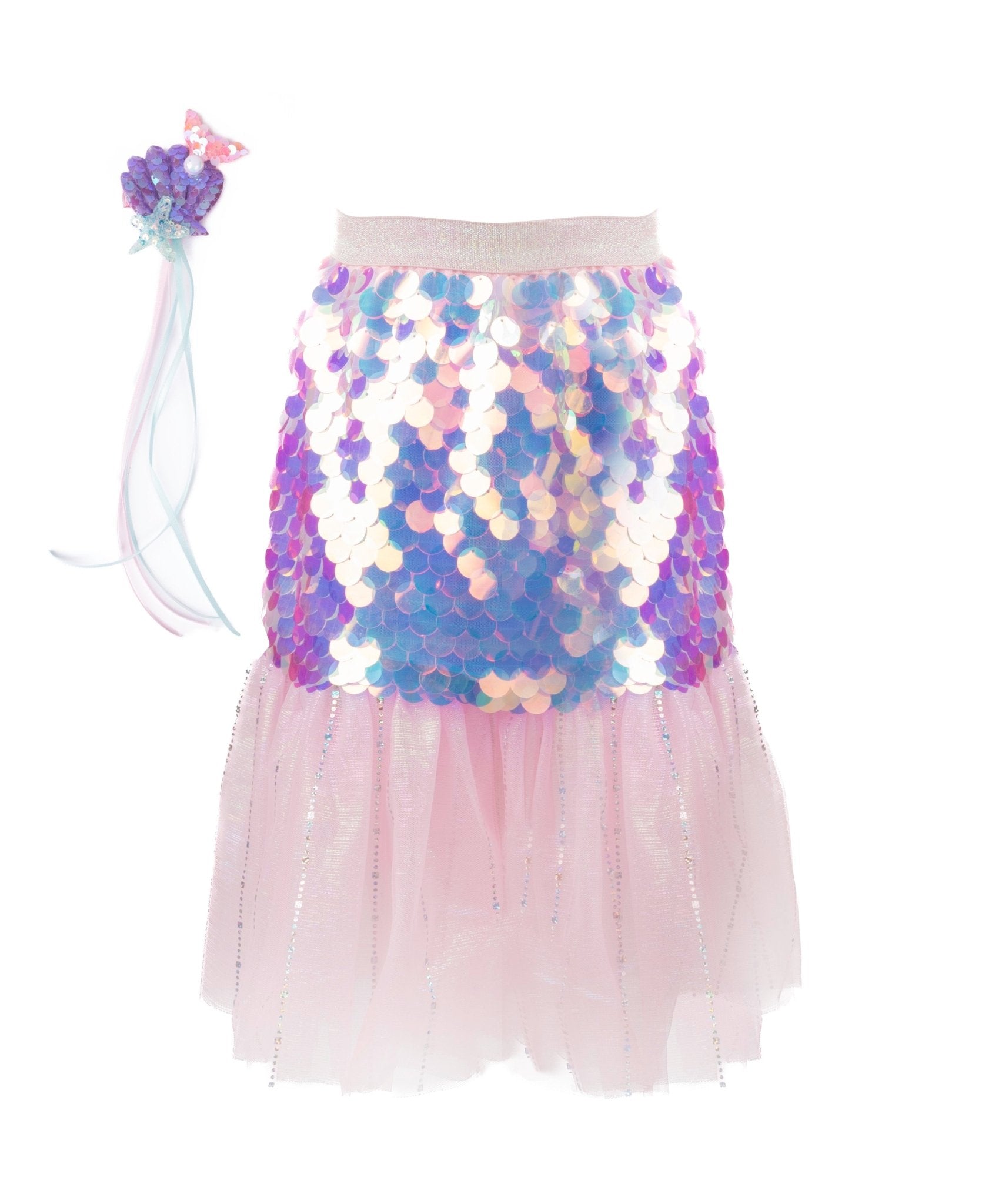 Bling Bling Mermaid Skirt & Hairclip Set Pink - Mastermind Toys___245103