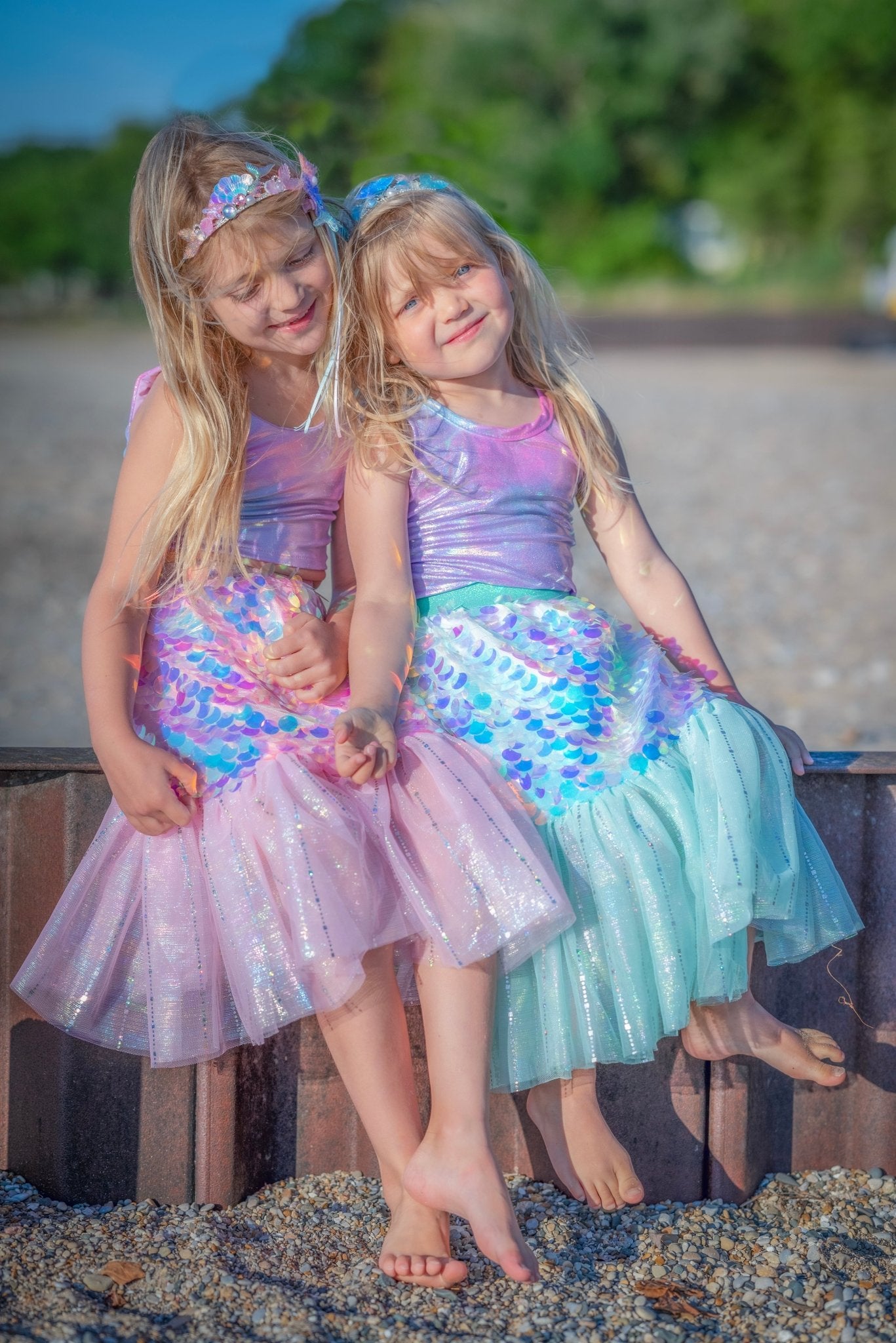 Bling Bling Mermaid Skirt & Hairclip Set Pink - Mastermind Toys___245103