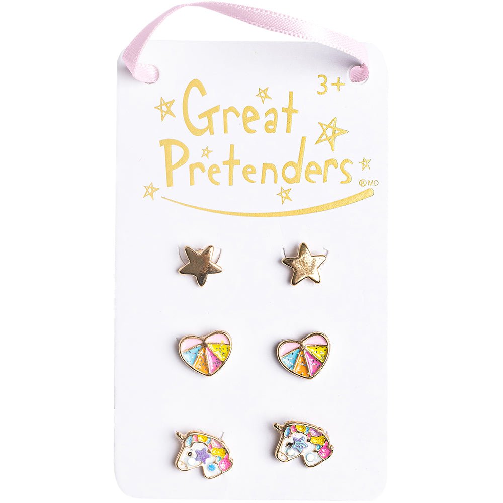 Boutique Cheerful Studded Earrings, 3 Sets - Mastermind Toys___241736