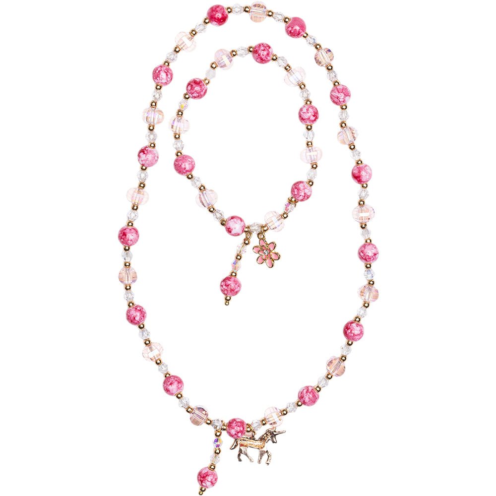 Boutique Pink Crystal Necklace, Assorted - Mastermind Toys___241728