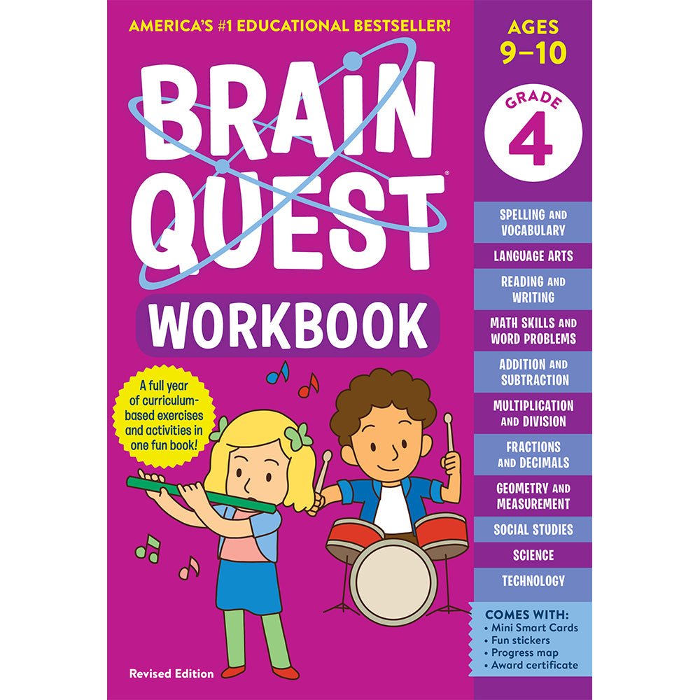Brain Quest Workbook: 4th Grade Revised Edition - Mastermind Toys___229417