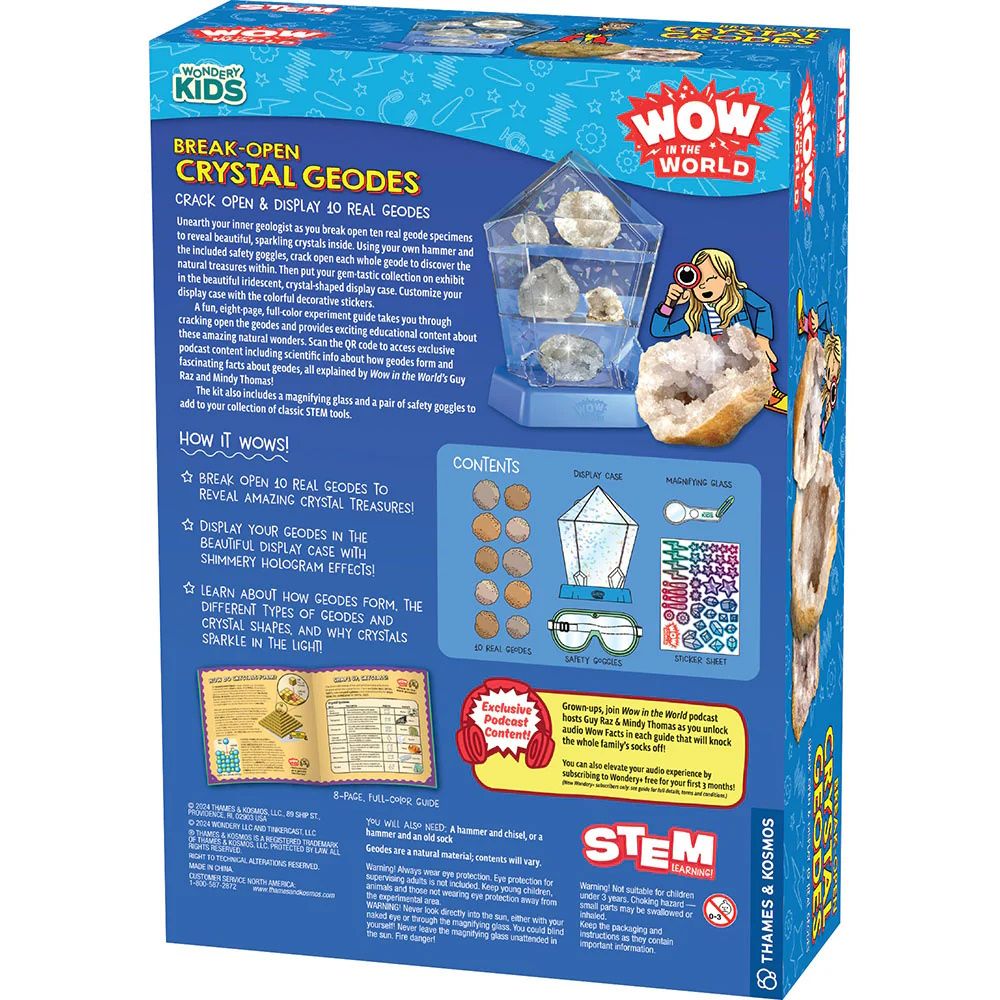 WOW in the World Break-Open Crystal Geodes – Mastermind Toys