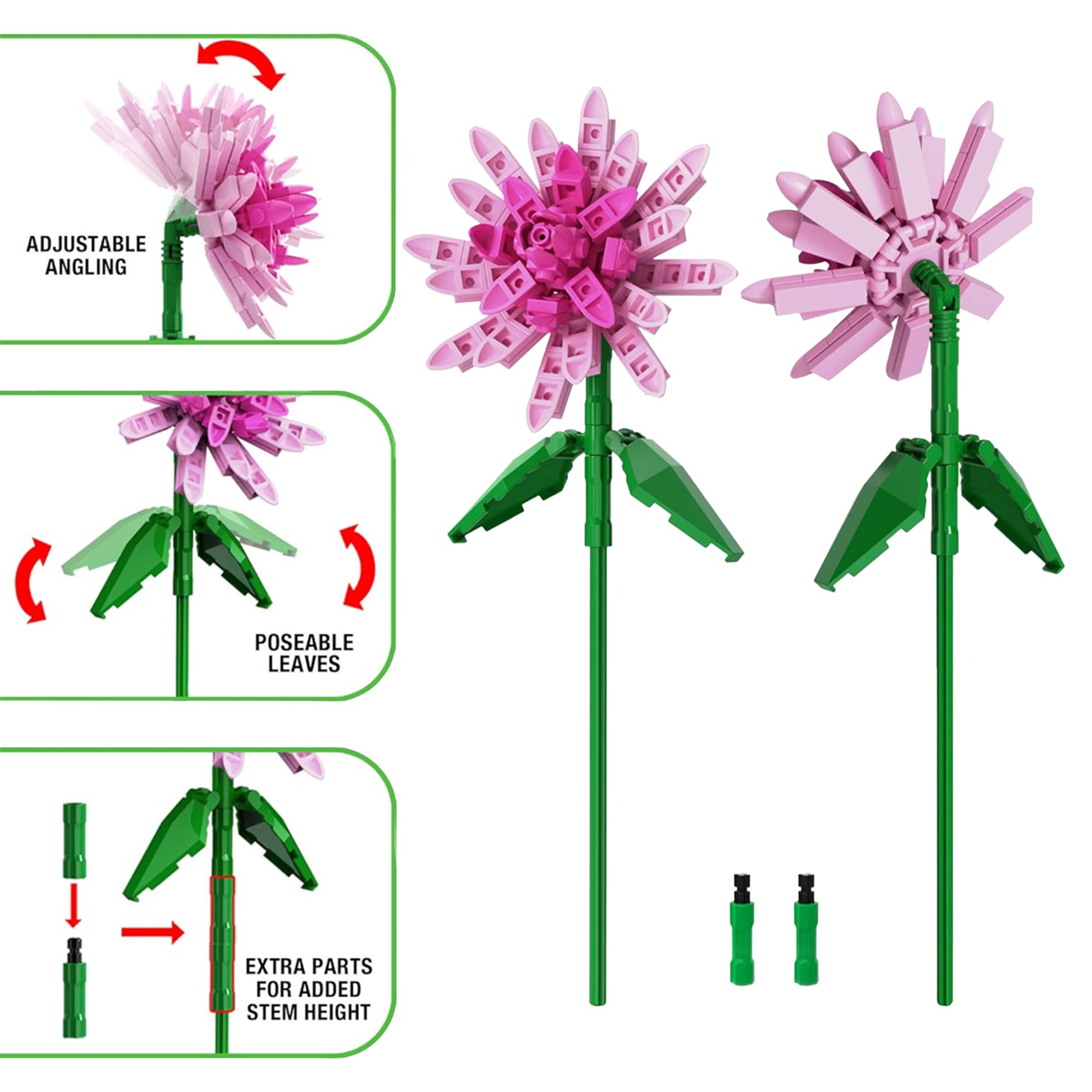 Bricktanicals Dahlia - 100 Piece Set - Mastermind Toys___249891
