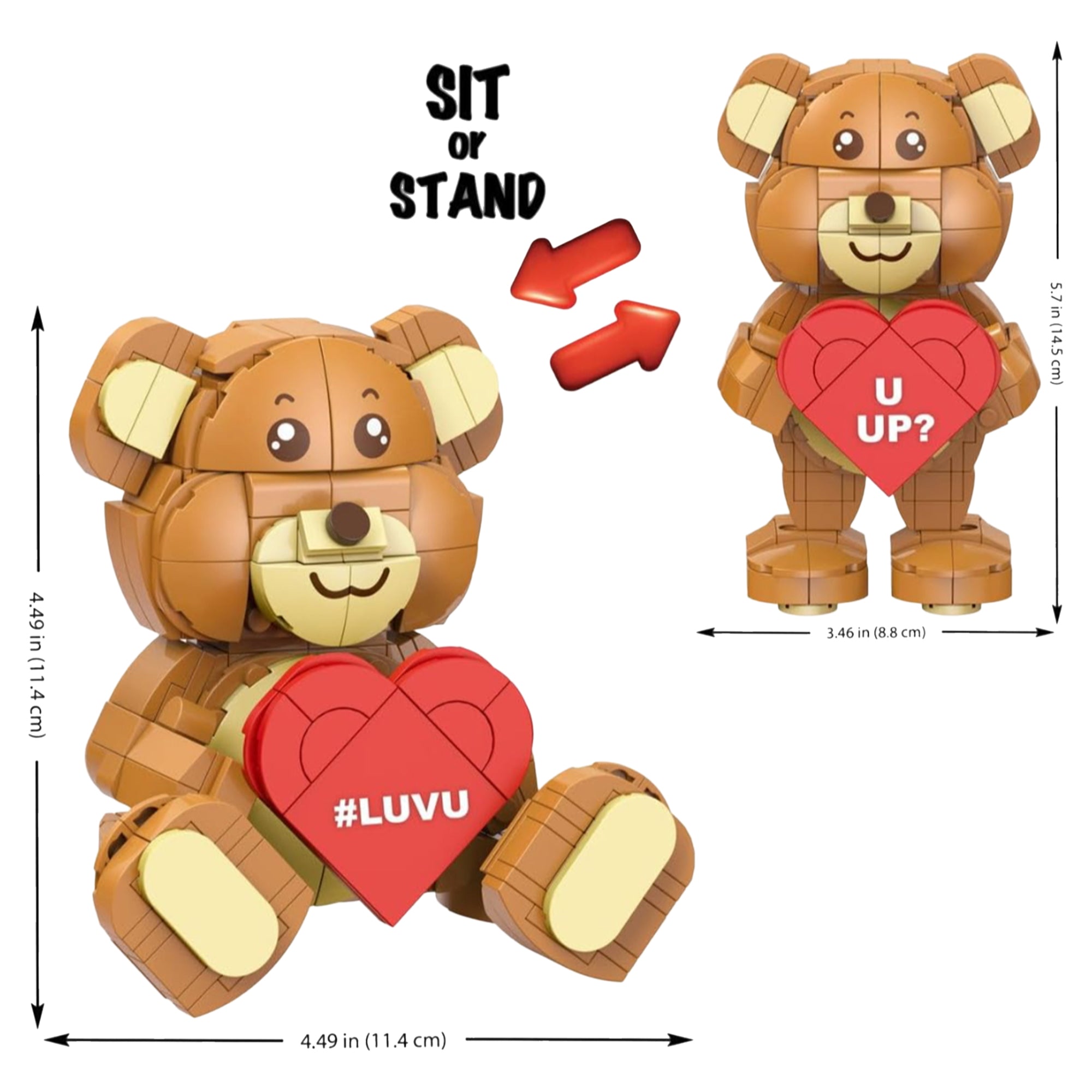 Bricktanicals For Brick Lovers Teddy Bear - 354 Pieces - Mastermind Toys___249895