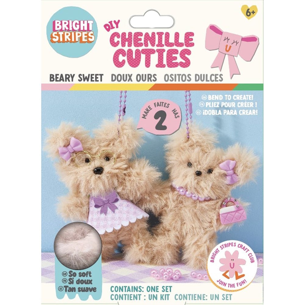 Bright Stripes DIY Chenille Cuties - Beary Sweet - Mastermind Toys___245754