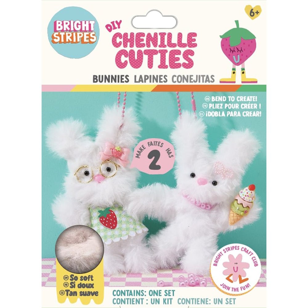 Bright Stripes DIY Chenille Cuties - Bunny Babe - Mastermind Toys___245753
