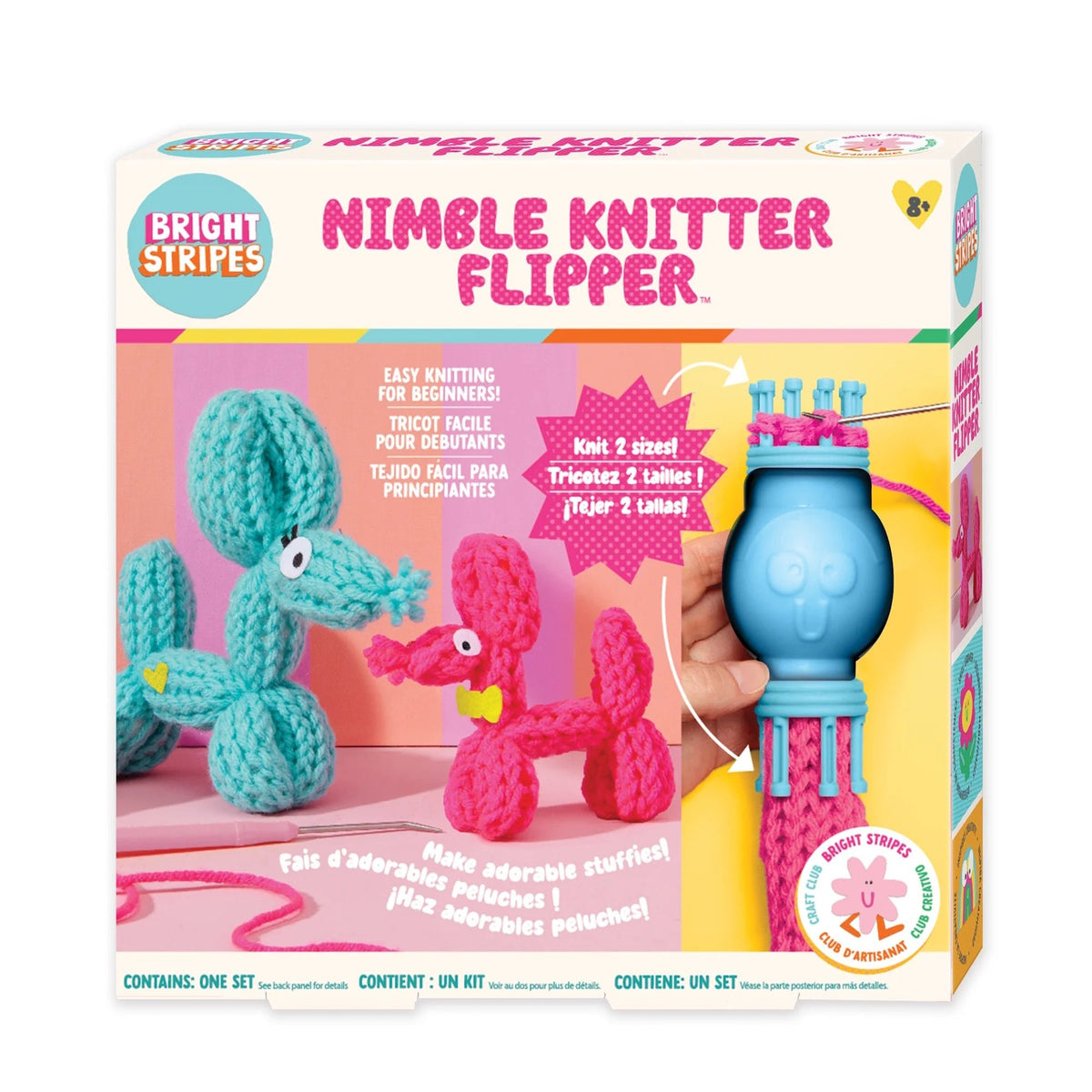 Bright Stripes Nimble Knitter Flipper - Mastermind Toys___256076