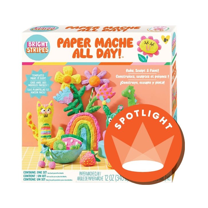Bright Stripes Paper Mache All Day - Mastermind Toys___245751